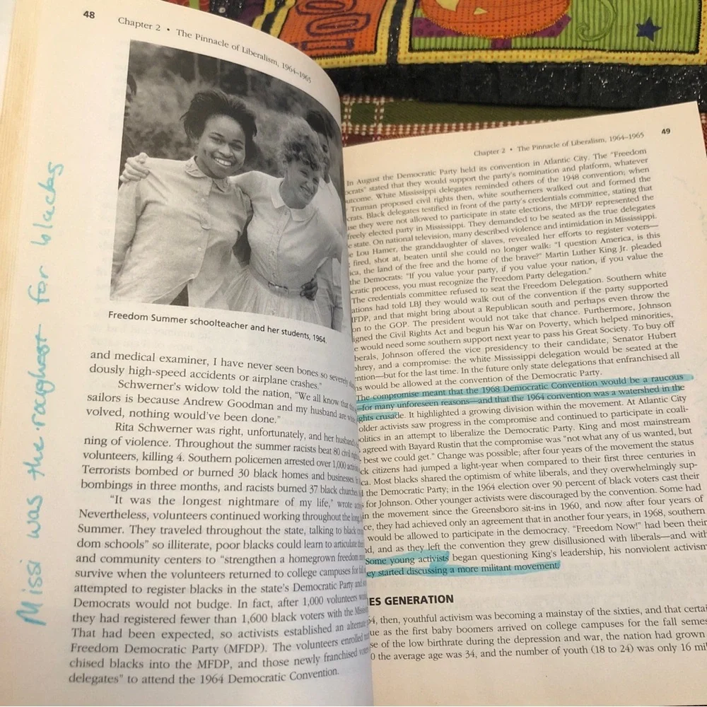 The Sixties by Terry H. Anderson  2011 Trade Paperback illustrated college book